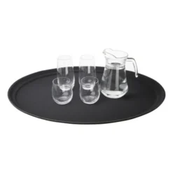 Plateau Anti-Dérapant Ovale 685 x 560 mm - Kristallon
