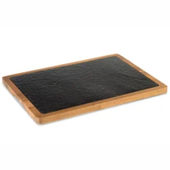 Plateau Ardoise et Bois 33 x 23 cm - Pujadas