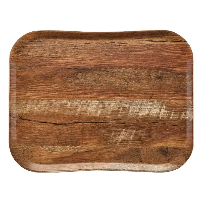 Plateau Aspect Naturel Bois 460 x 360 mm - Cambro