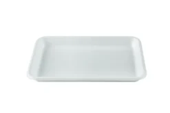 Plateau blanc en canne à sucre 24,5 x 17,5 cm - 500 unités - Betik