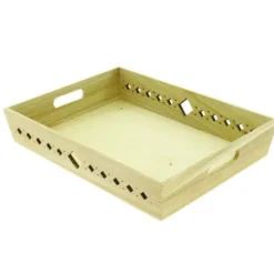 Plateau Bois Losange 40X30 Lot de 20 - Créapak