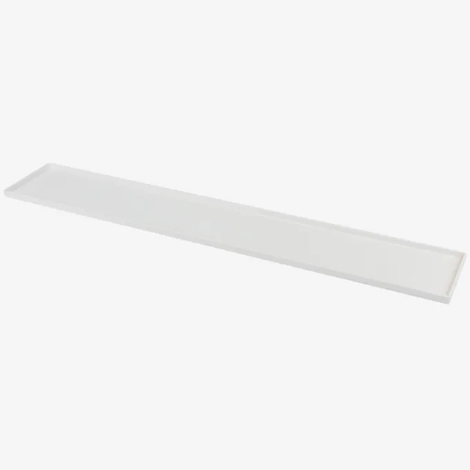 Plateau de présentation 600x100x10 mm - Blanc - Gilac