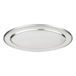 Plateau de service ovale inox 203 mm - Olympia