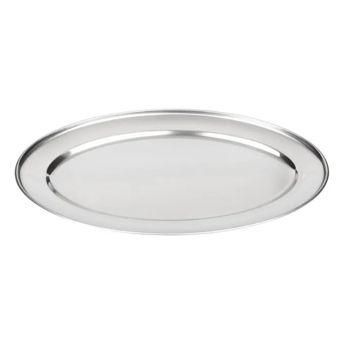 Plateau de service ovale inox 203 mm - Olympia