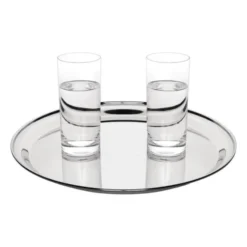 Plateau de service rond inox - Olympia 405 mm