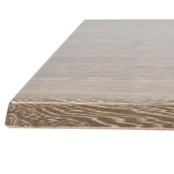 Plateau de Table Bar Restaurant Carré 700 mm - Effet Bois Vieilli - Bolero