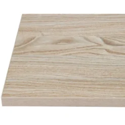Plateau de Table Carré 600mm Effet Bois Clair - Bolero