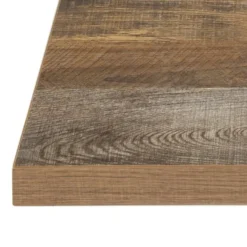 Plateau de Table Carré 600 mm - Effet Bois Vielli - Bolero