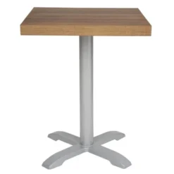 Plateau de table carré 700 mm effet bois chêne rustique - Bolero