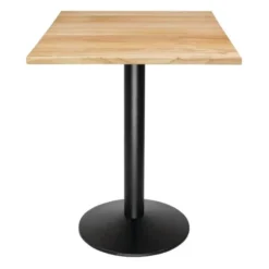 Plateau de Table Carré Pré-Percé Coloris Bois Naturel 700mm - Bolero