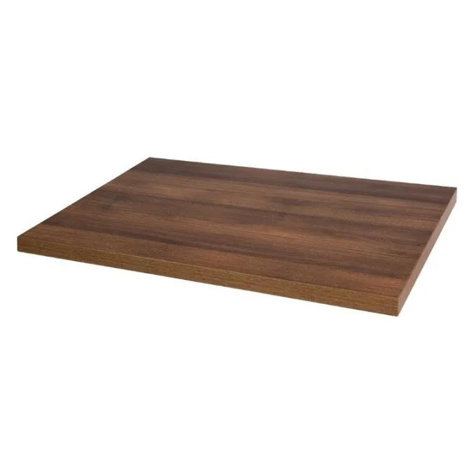 Plateau de Table Rectangulaire Pré-Percé Chêne Rustique 700mm - Bolero