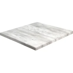 Plateau de Table Restaurant Werzalit 70X70 Ponderosa Blanc - Ligne CHR