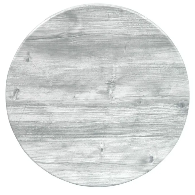 Plateau de Table Werzalit Ø60 Ponderosa Blanc - Ligne CHR