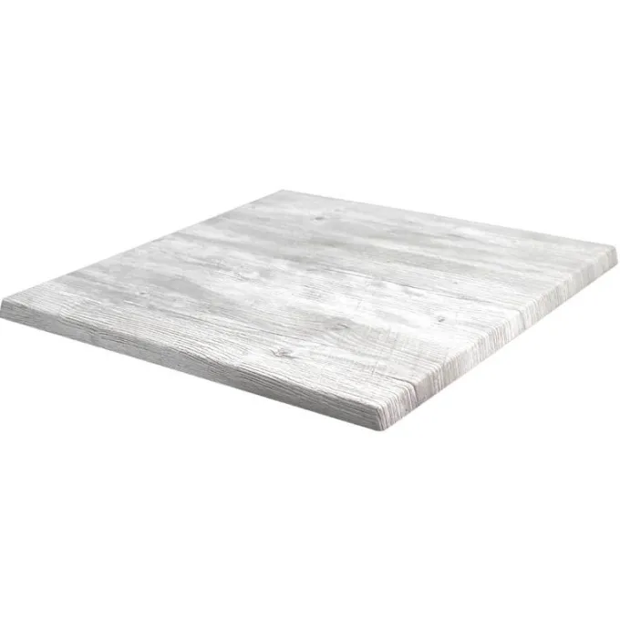 Plateau de Table Werzalit 60X60 Ponderosa Blanc - Ligne CHR