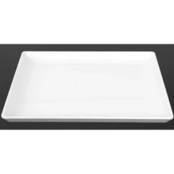 Plateau empilable en mélamine APS Float blanc GN 1/2