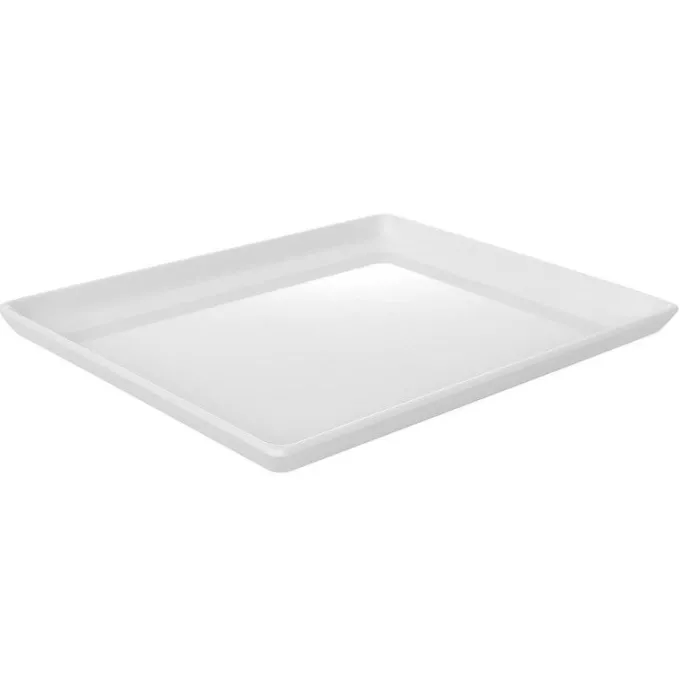 Plateau empilable en mélamine APS Float blanc GN 1/2