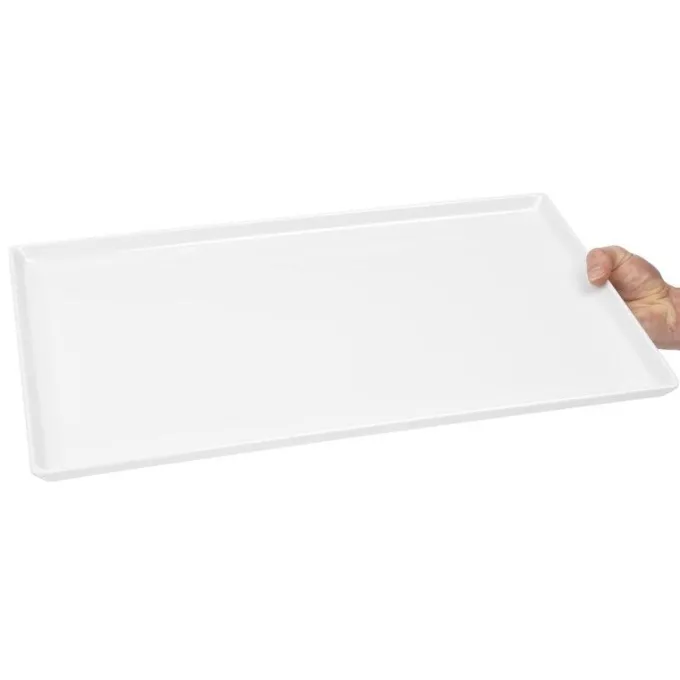 Plateau en mélamine empilable APS Float blanc GN 1/1