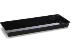 Plateau en Plexiglas gastronorme GN 2/5 530x210x40mm Noir - Matériel CHR Pro