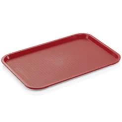 Plateau en Polypropylène rouge L 455 mm l 355 mm H 20 mm - Was Germany