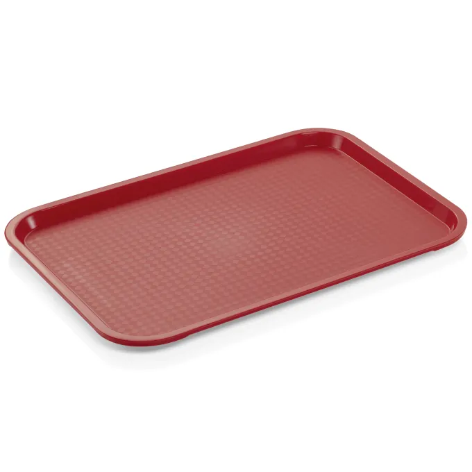 Plateau en Polypropylène rouge L 455 mm l 355 mm H 20 mm - Was Germany