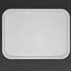PLATEAU FAST FOOD EN PLASTIQUE OLYMPIA BLANC 345 X 265MM - Kristallon