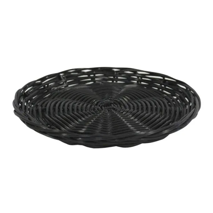 Plateau Polypropylène Rond Noir Plastic Ø25 Lot de 100 - Créapak