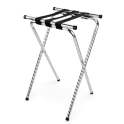 Plateau/portoir a bagages en Acier Chrome L 390 mm l 465 mm H 820 mm - Was Germany