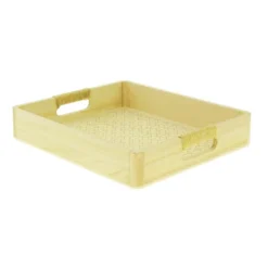 Plateau Rectangle Bois Sweety 28X25 Lot de 24 - Créapak