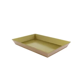 Plateau rectangle zinc Doria 35x25 cm - Lot de 20 - Créapak