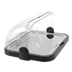 Plateau réfrigéré inox avec couvercle rabattable