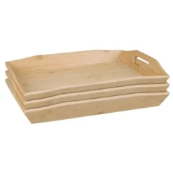Plateau service de chambre bambou - Olympia 381 x 290 x 55 mm