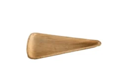 Plateau triangle en feuille de palmier 25 x 14,5 cm - 100 unités - Betik