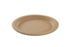 Plateaux de service ovale crème en canne à sucre 26 x 20 cm - 800 unités - Betik