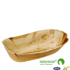 Plat en Feuille de Palmier 23x11 cm - SDG Lot de 100