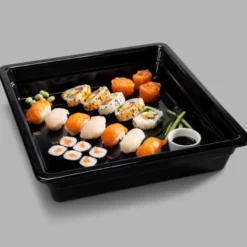 Plat en Mélamine Noir GN 2/3 - H 65 mm - Pujadas