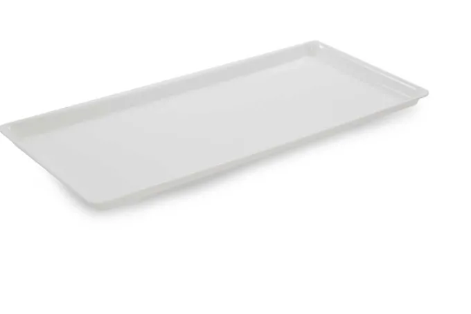 Plat en Plexiglas rectangulaire avec coins arrondis Blanc 565x270x17mm - Matériel CHR Pro