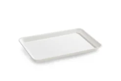 Plat en Plexiglas rectangulaire avec coins arrondis Blanc 310x210x17mm - Matériel CHR Pro