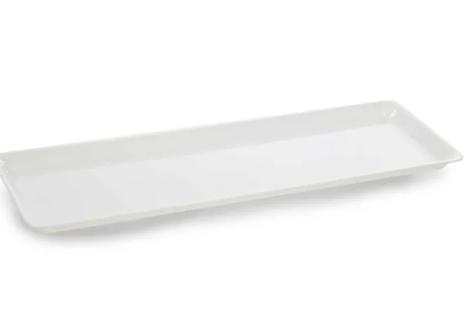 Plat en Plexiglas rectangulaire avec coins arrondis Blanc 500x175x17mm - Matériel CHR Pro