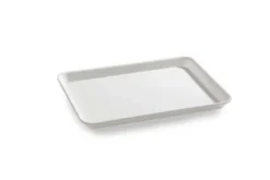 Plat en Plexiglas rectangulaire avec coins arrondis Blanc 295x225x17mm - Matériel CHR Pro