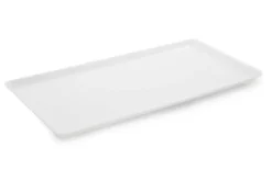 Plat en Plexiglas rectangulaire avec coins arrondis Blanc 595x295x17mm - Matériel CHR Pro