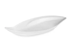 Plat Mélamine Blanc Feuille 50,5 x 24 cm - Pujadas