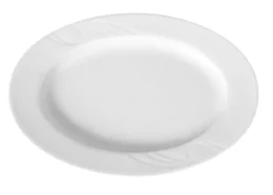 Plat ovale porcelaine décorée 290x200 mm - Lot de 6 - Hendi