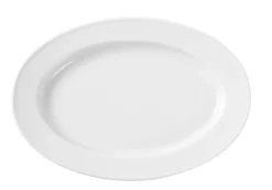Plat ovale porcelaine simple 340x240 mm - Lot de 6 - Hendi