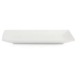 Plat Rectangulaire de Service en Porcelaine Blanche 310 x 180 mm - Boite de 2 - Olympia