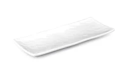 Plat Rectangulaire Mélamine Blanc 28 x 18 cm - Pujadas