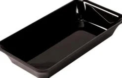 Plat Rectangulaire Plexi Noir Pour Plateau GN 1/3