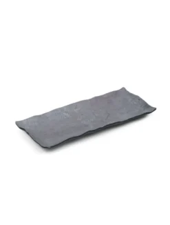 Plat Rectangulaire Stonehenge en Mélamine - 39,1x16,5 cm - Pujadas