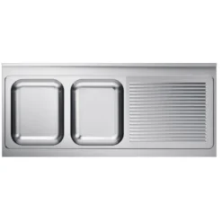 Plonge Inox Professionnelle Gamme 700 - 2 Eviers à Gauche - Combisteel