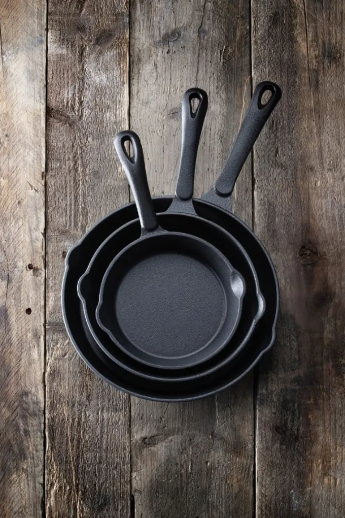 Poêle en fonte, Noir, 250x(H)40mm - Hendi