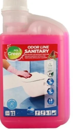 Polgreen odor Line santaires Flacon de 1L doseur - Lot de 5 colis de 6 - Pollet Sa